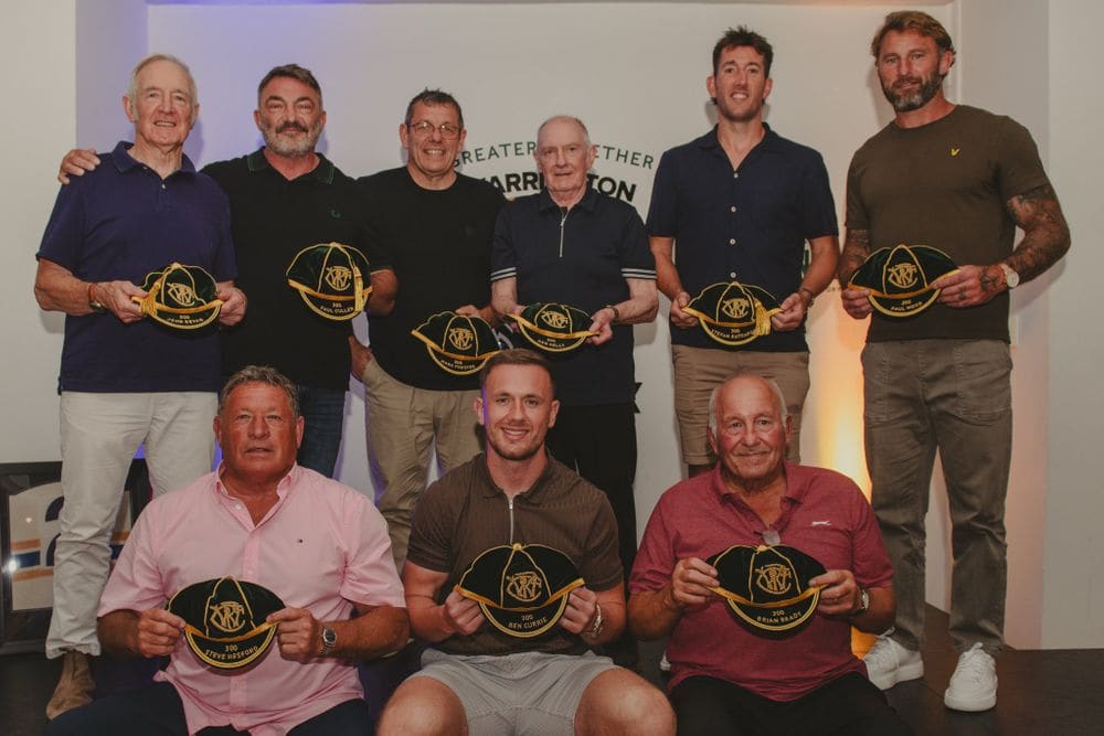 300 Club caps presented as Wire honour legends — Warrington news photo (Warrington Wolves)