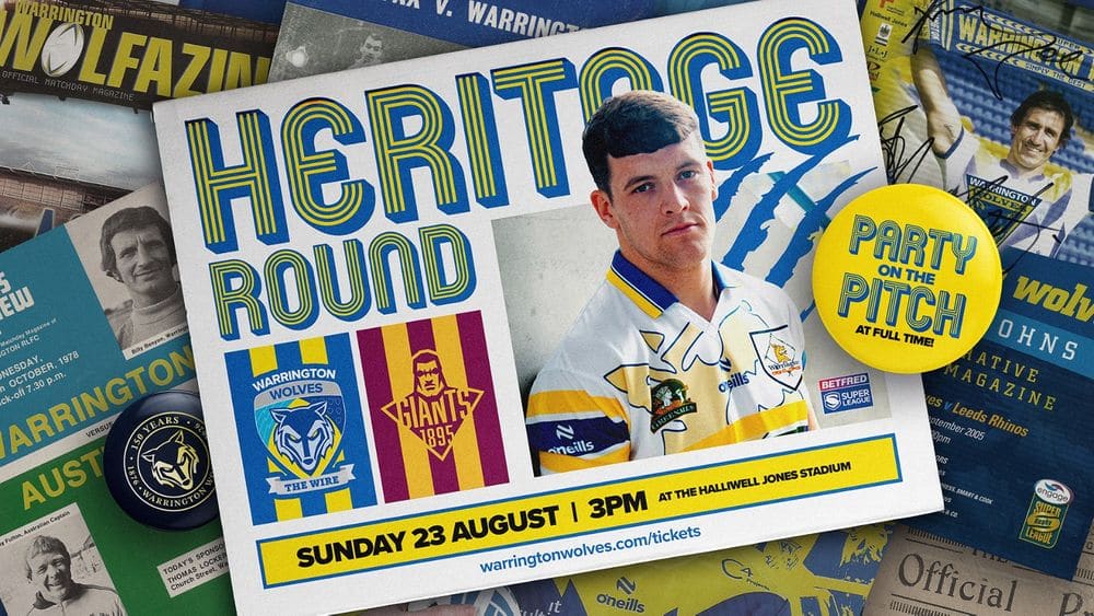 Heritage Round at The Halliwell Jones this Sunday — Warrington news photo (Warrington Wolves)